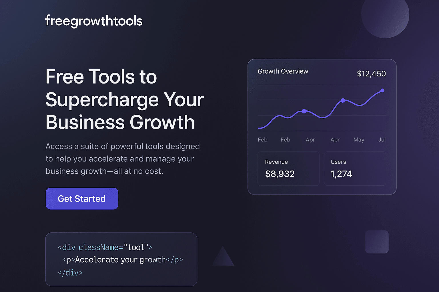 freegrowthtools.com website mockup